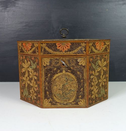 18th C Rolled Paper Tea Caddy