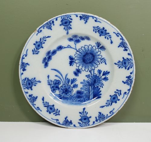 PAIR OF 18TH C DELFT PLATES - ADDITIONAL PHOTO 6