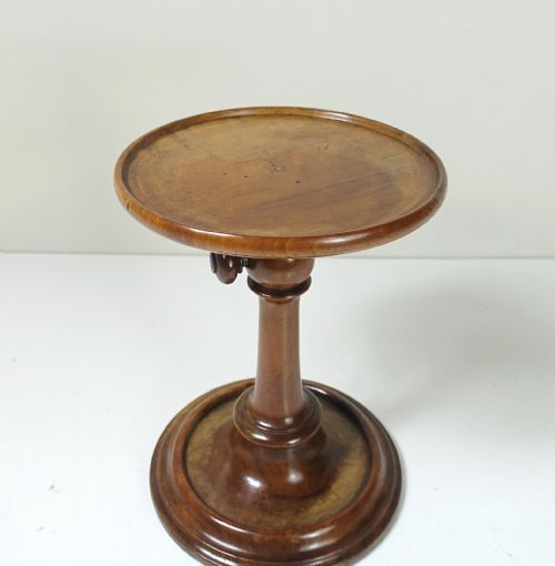 GEORGE III WALNUT CANDLE STAND - ADDITIONAL PHOTO 1