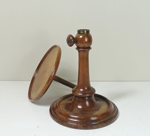 GEORGE III WALNUT CANDLE STAND - ADDITIONAL PHOTO 3