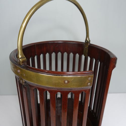 GEORGE III MAHOGANY PLATE BUCKET - ADDITIONAL PHOTO 2