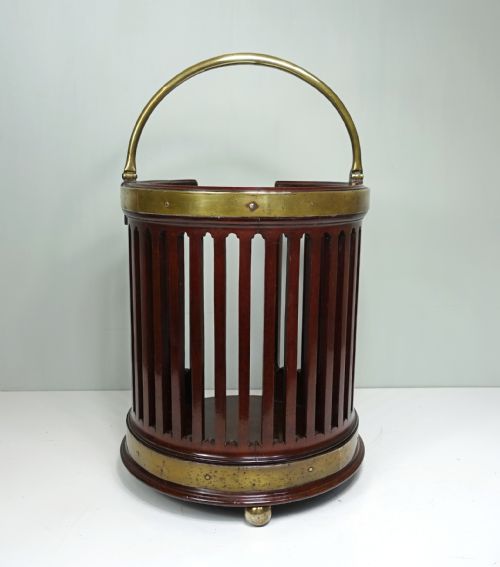 GEORGE III MAHOGANY PLATE BUCKET - ADDITIONAL PHOTO 3