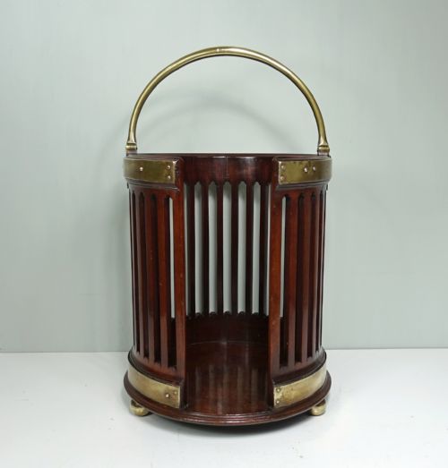 GEORGE III MAHOGANY PLATE BUCKET - ADDITIONAL PHOTO 4