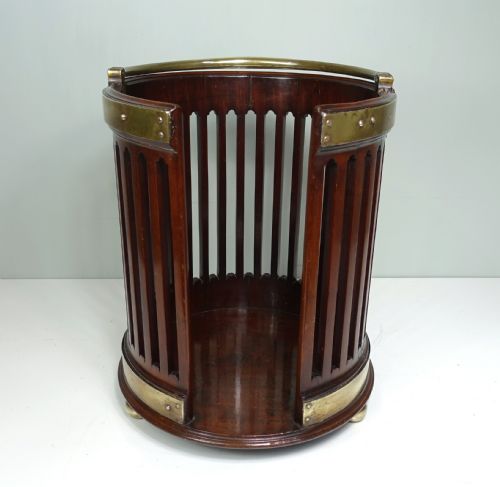 GEORGE III MAHOGANY PLATE BUCKET - ADDITIONAL PHOTO 6