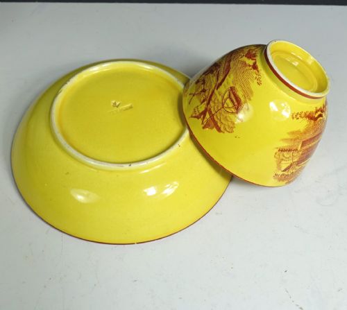 SET OF 8 EARLY 19TH TEA BOWLS SAUCERS BY SEWELL - ADDITIONAL PHOTO 5