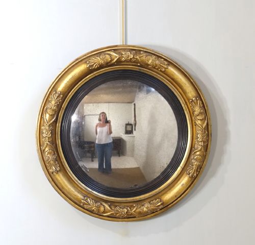 Regency Gilt Convex Mirror