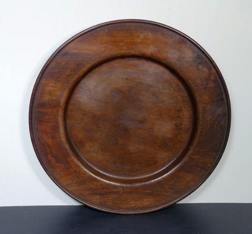 Large 19th C Elm Charger