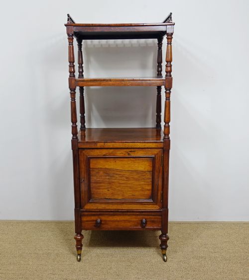 fig 1. 19TH C ROSEWOOD WHATNOT