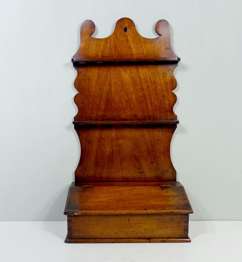 Walnut Spoon Rack & Candle Box C1800