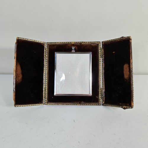 Silver Frame in Original Leather Case