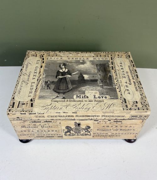 fig 1. 19TH C DECOUPAGE BOX