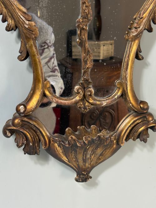 19TH C GILT WOOD MIRROR - ADDITIONAL PHOTO 1