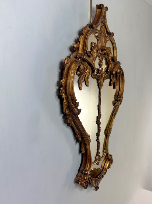 19TH C GILT WOOD MIRROR - ADDITIONAL PHOTO 2