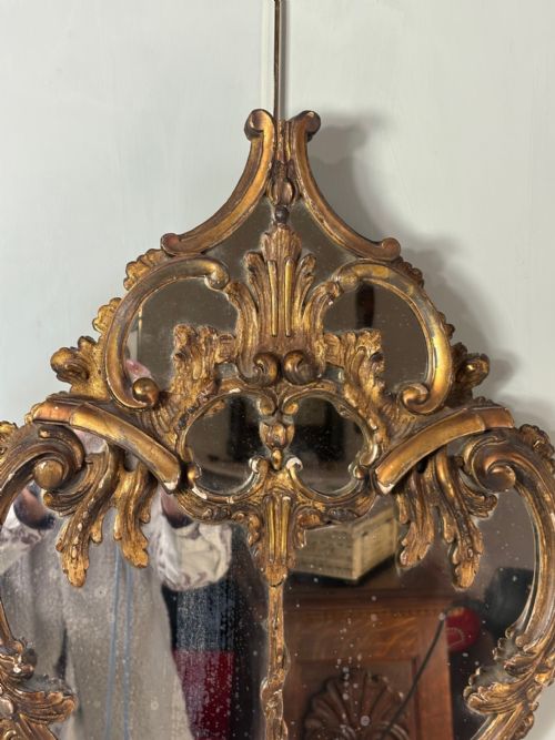 19TH C GILT WOOD MIRROR - ADDITIONAL PHOTO 3