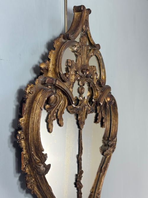 19TH C GILT WOOD MIRROR - ADDITIONAL PHOTO 4