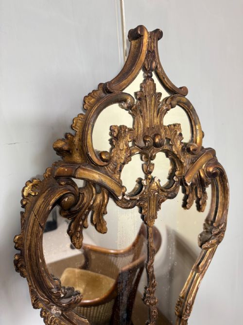 19TH C GILT WOOD MIRROR - ADDITIONAL PHOTO 5