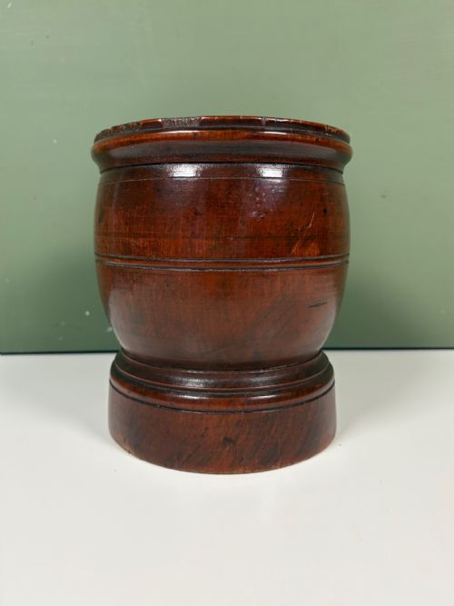 18TH C WALNUT MORTAR - ADDITIONAL PHOTO 2