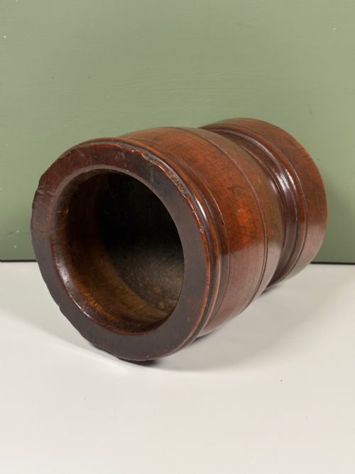 18TH C WALNUT MORTAR - ADDITIONAL PHOTO 3