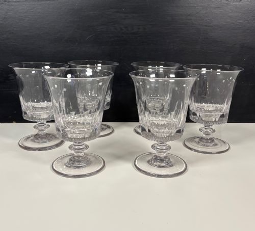 Set of Six 19th C Wine Glasses