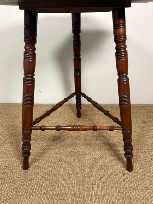 19TH C MAHOGANY AESTHETIC MOVEMENT TABLE - ADDITIONAL PHOTO 2
