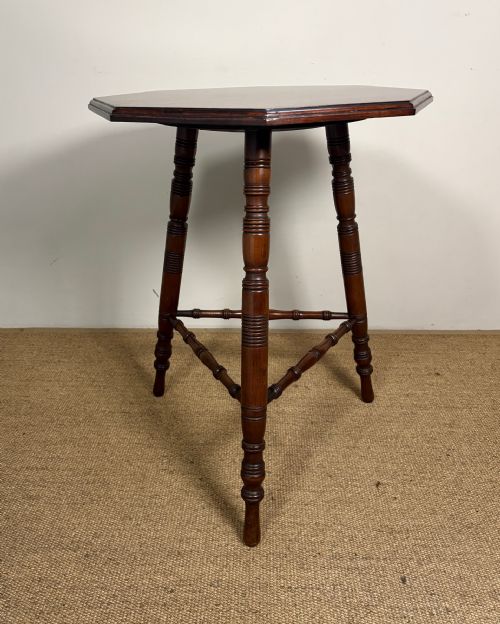19TH C MAHOGANY AESTHETIC MOVEMENT TABLE - ADDITIONAL PHOTO 3