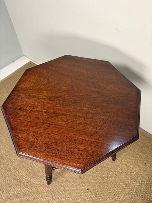 19TH C MAHOGANY AESTHETIC MOVEMENT TABLE - ADDITIONAL PHOTO 5