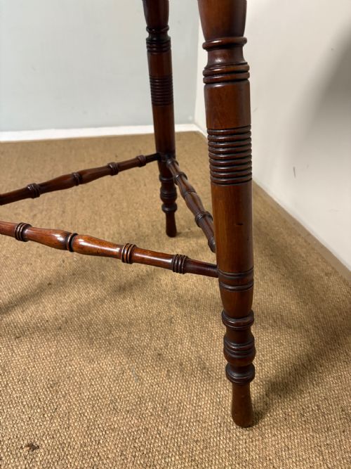 19TH C MAHOGANY AESTHETIC MOVEMENT TABLE - ADDITIONAL PHOTO 6
