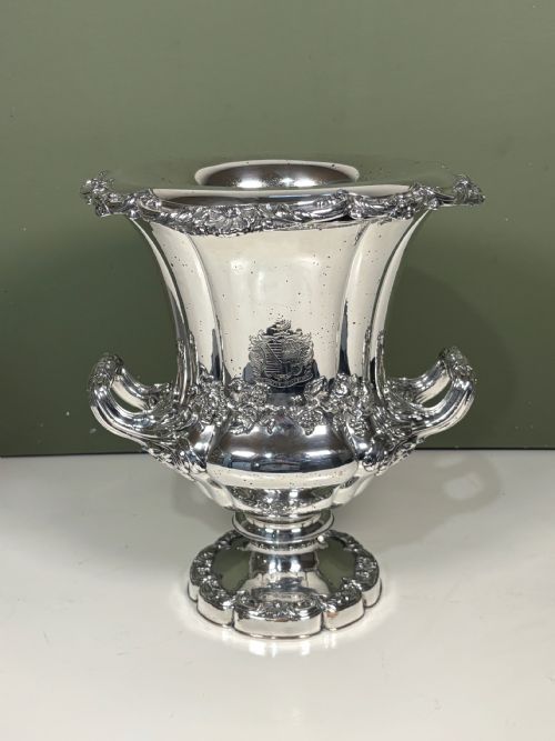 PAIR OF 19TH C SILVER PLATED WINE COOLERS - ADDITIONAL PHOTO 2