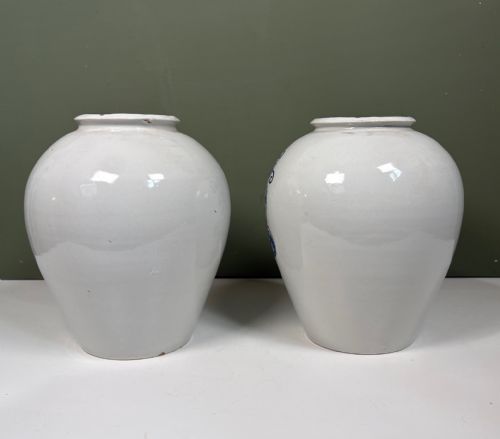 PAIR OF 18TH C DELFT JARS - ADDITIONAL PHOTO 2