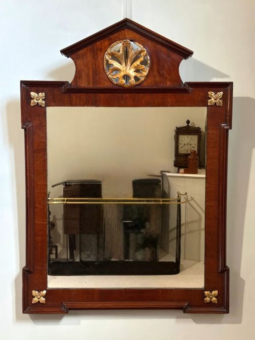 18TH C MAHOGANY WALL OR FREESTANDING MIRROR - ADDITIONAL PHOTO 1