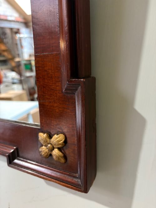 18TH C MAHOGANY WALL OR FREESTANDING MIRROR - ADDITIONAL PHOTO 3