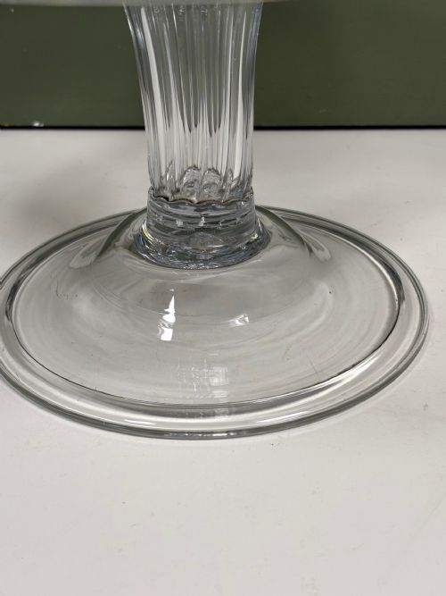 GEORGE III GLASS TAZZA - ADDITIONAL PHOTO 3