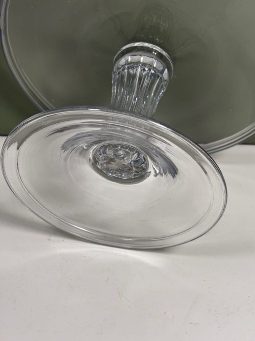 GEORGE III GLASS TAZZA - ADDITIONAL PHOTO 5