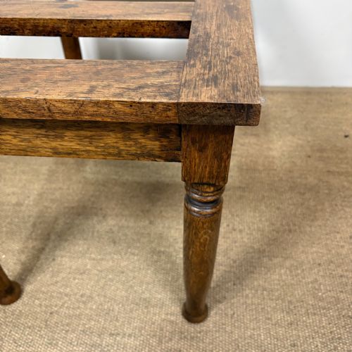 19TH C OAK LUGGAGE STAND - ADDITIONAL PHOTO 5