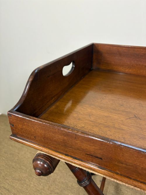 19TH C MAHOGANY BUTLERS TRAY STAND - ADDITIONAL PHOTO 6
