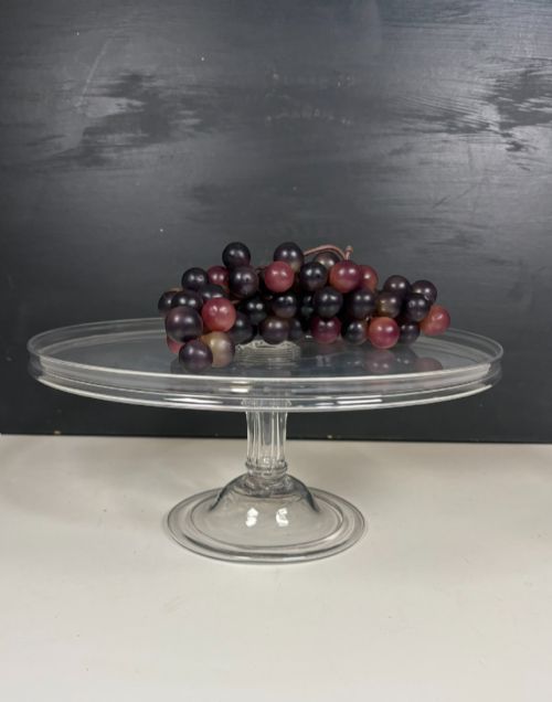 LARGE GEORGE III GLASS TAZZA