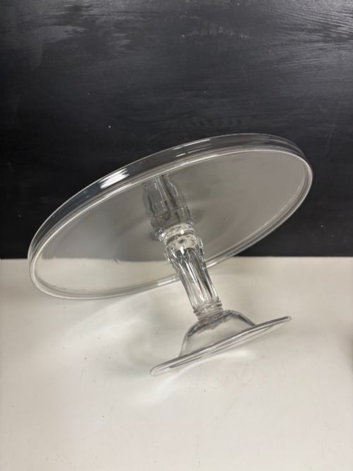 LARGE GEORGE III GLASS TAZZA - ADDITIONAL PHOTO 3