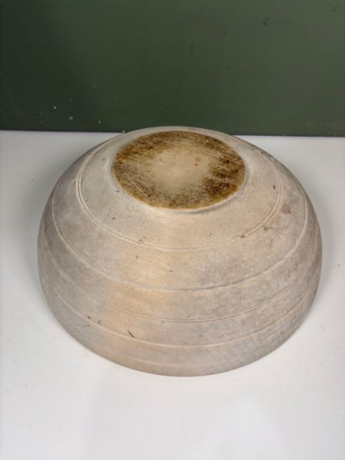 19TH C SYCAMORE DAIRY BOWL - ADDITIONAL PHOTO 2
