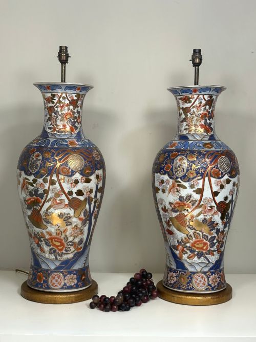 PAIR OF LARGE CERAMIC LAMPS