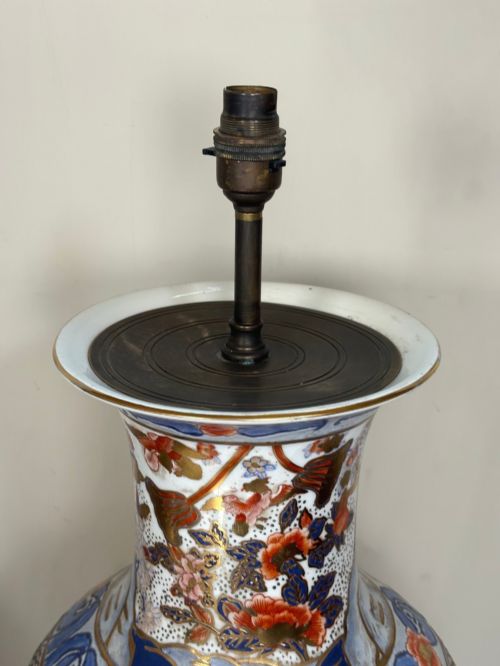 PAIR OF LARGE CERAMIC LAMPS - ADDITIONAL PHOTO 3