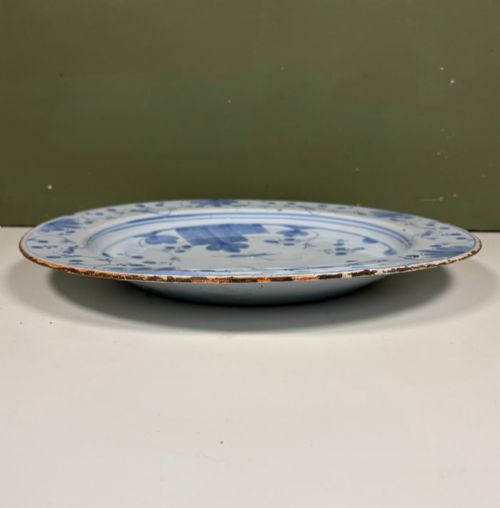 18TH C DELFT CHARGER - ADDITIONAL PHOTO 5