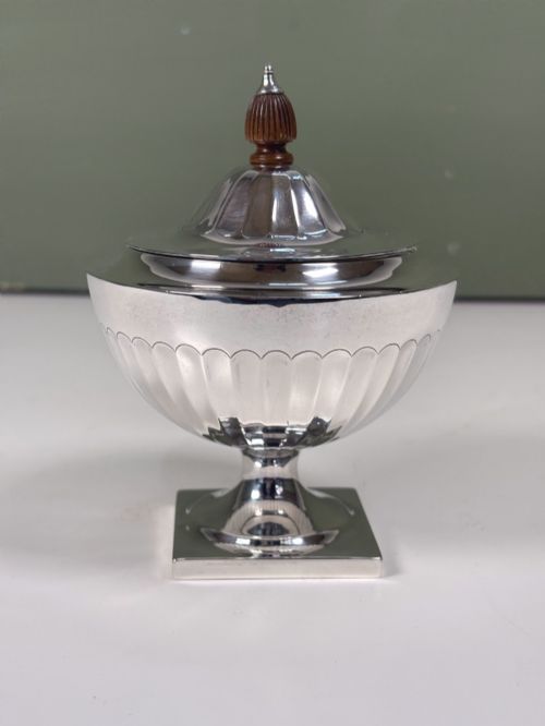 SILVER MAPPIN WEBB CADDY 1919