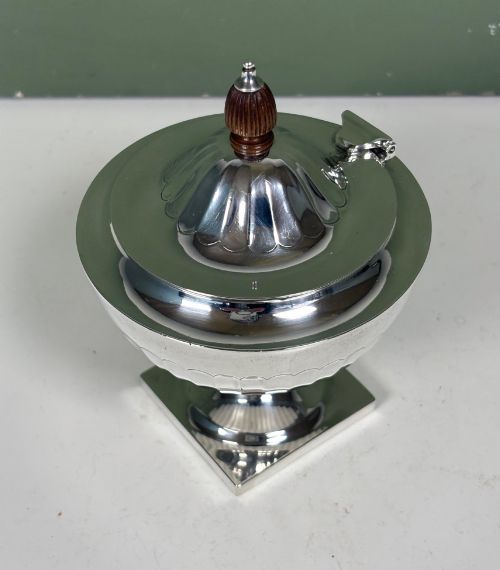 SILVER MAPPIN WEBB CADDY 1919 - ADDITIONAL PHOTO 4