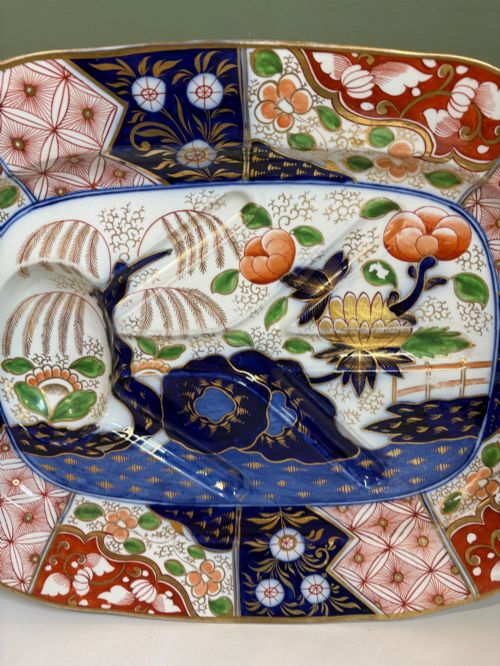 LARGE 19TH C COALPORT MEAT PLATE - ADDITIONAL PHOTO 1