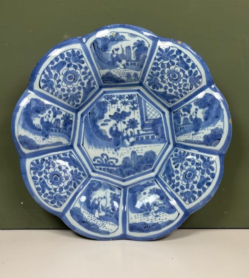 18th C Tin Glazed Dish