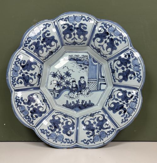 18th C Tin Glazed Dish