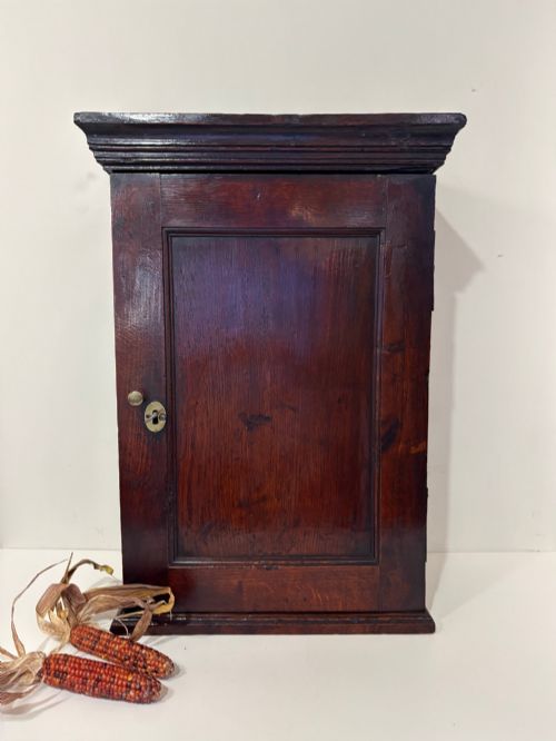 18th C Oak Wall Cupboard