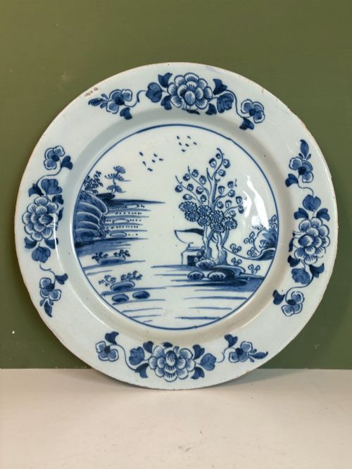 18th C Delft Charger