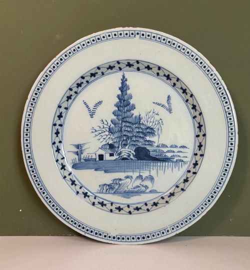 18th C Delft Charger