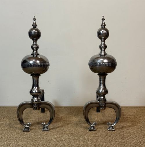 Pair of Steel Fire Dogs